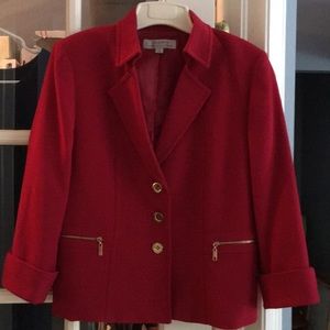 Tahari red blazer